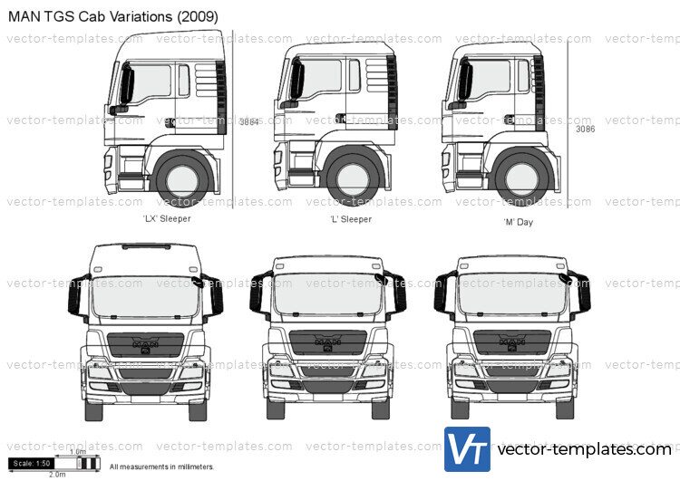 MAN TGS Cab Variations