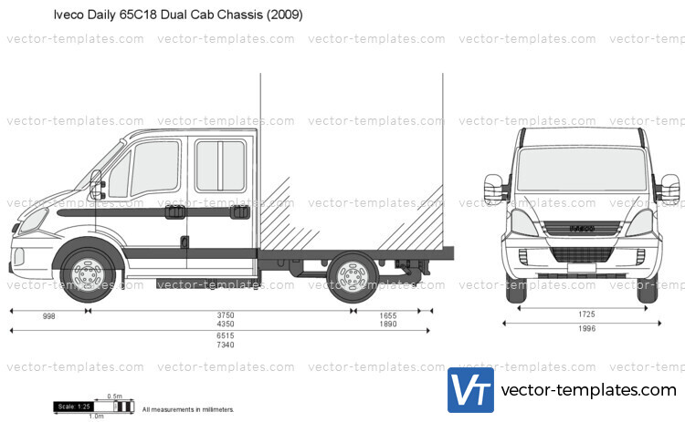 Iveco Daily 65C18 Dual Cab Chassis