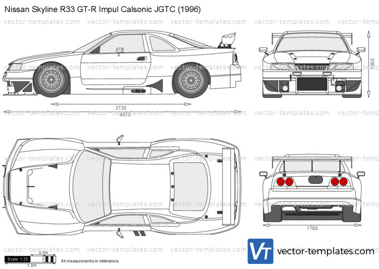 Nissan Skyline R33 GT-R Impul Calsonic JGTC