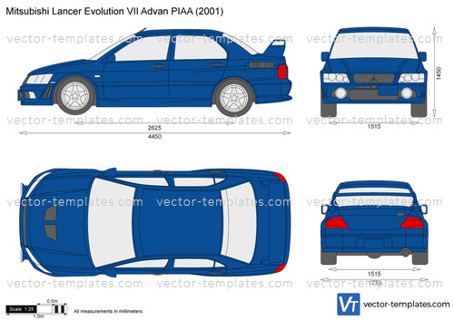 Mitsubishi Lancer Evolution VII Advan PIAA