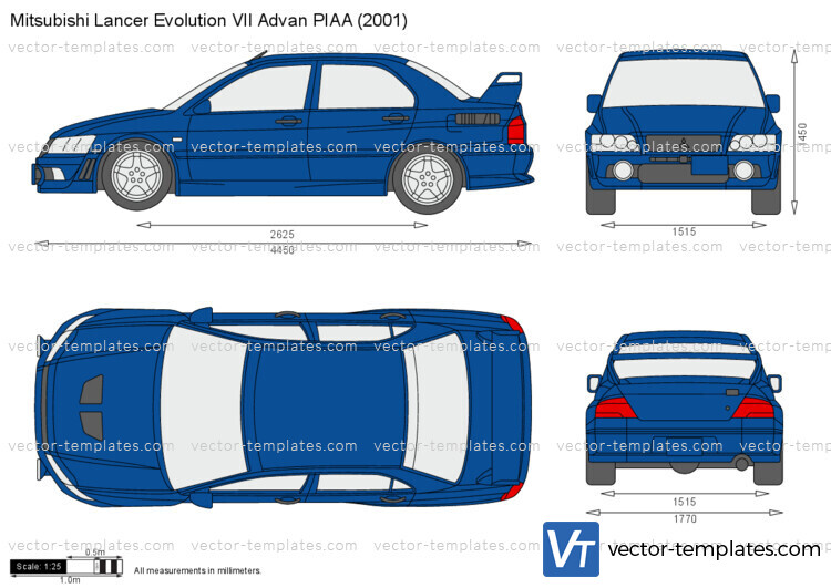 Mitsubishi Lancer Evolution VII Advan PIAA