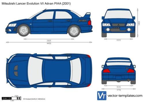 Mitsubishi Lancer Evolution VII Advan PIAA