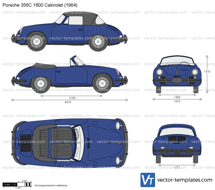 Porsche 356C 1600 Cabriolet