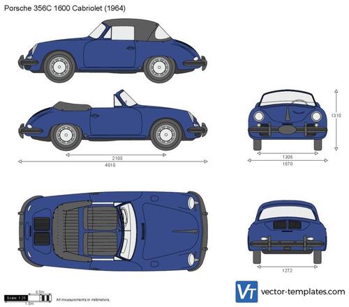 Porsche 356C 1600 Cabriolet