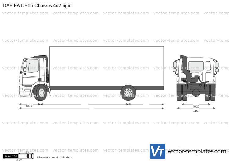 DAF FA CF65 Chassis 4x2 rigid