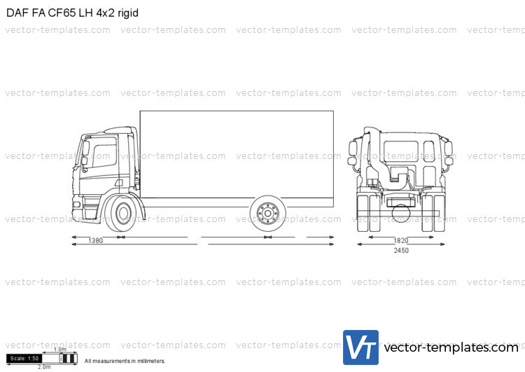 DAF FA CF65 LH 4x2 rigid