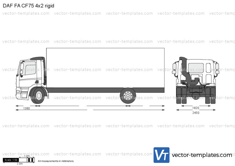 DAF FA CF75 4x2 rigid