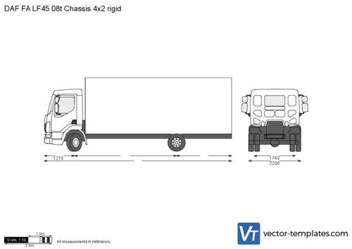 DAF FA LF45 08t Chassis 4x2 rigid