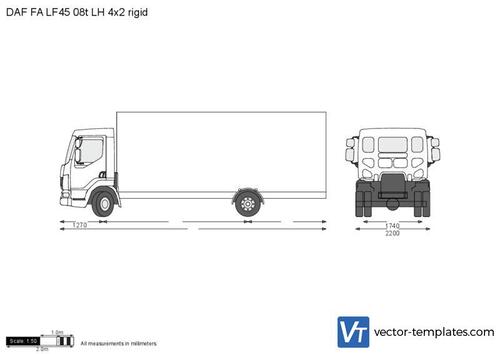 DAF FA LF45 08t LH 4x2 rigid
