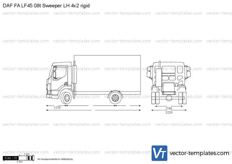 DAF FA LF45 08t Sweeper LH 4x2 rigid