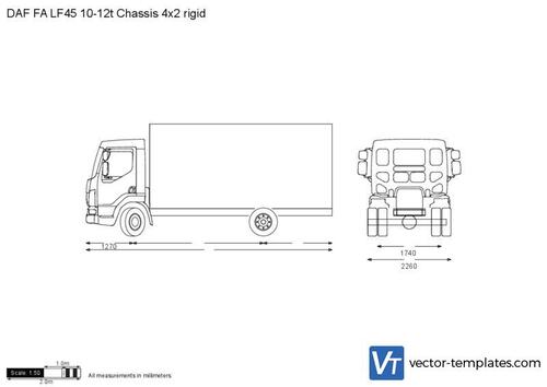 DAF FA LF45 10-12t Chassis 4x2 rigid