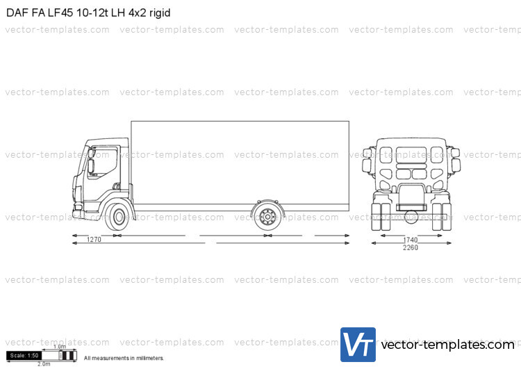 DAF FA LF45 10-12t LH 4x2 rigid