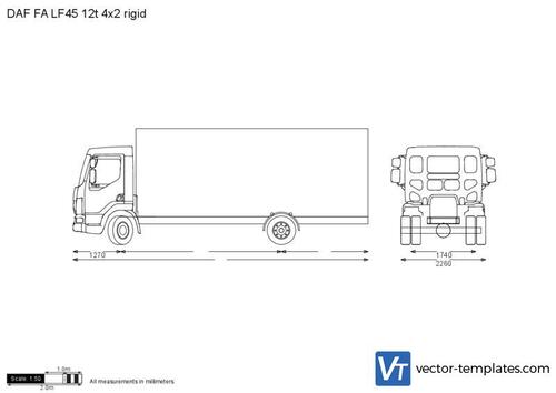 DAF FA LF45 12t 4x2 rigid