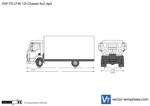 DAF FA LF45 12t Chassis 4x2 rigid