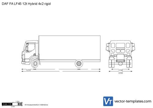 DAF FA LF45 12t Hybrid 4x2 rigid