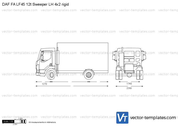 DAF FA LF45 12t Sweeper LH 4x2 rigid