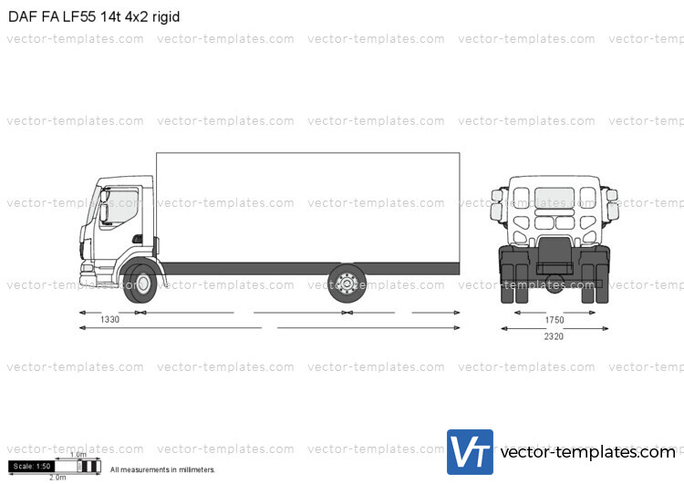 DAF FA LF55 14t 4x2 rigid