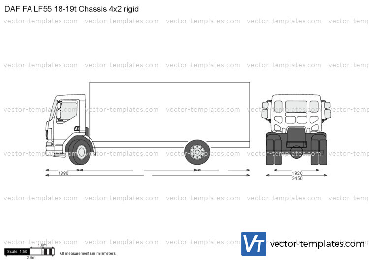 DAF FA LF55 18-19t Chassis 4x2 rigid