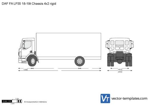 DAF FA LF55 18-19t Chassis 4x2 rigid