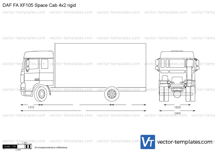 DAF FA XF105 Space Cab 4x2 rigid