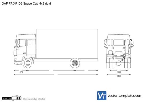 DAF FA XF105 Space Cab 4x2 rigid