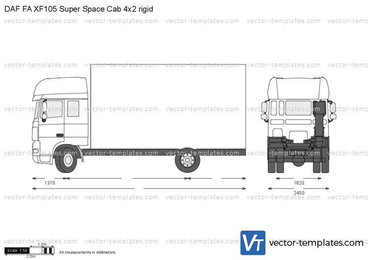DAF FA XF105 Super Space Cab 4x2 rigid