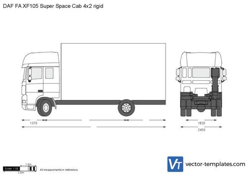 DAF FA XF105 Super Space Cab 4x2 rigid