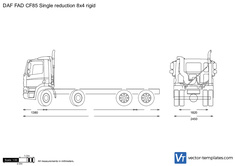 DAF FAD CF85 Single reduction 8x4 rigid