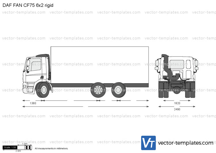 DAF FAN CF75 6x2 rigid