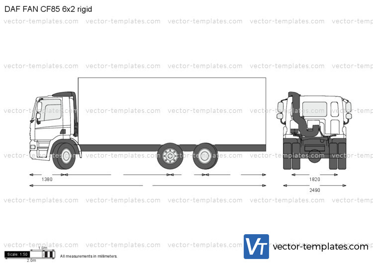 DAF FAN CF85 6x2 rigid