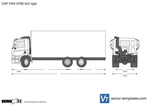 DAF FAN CF85 6x2 rigid