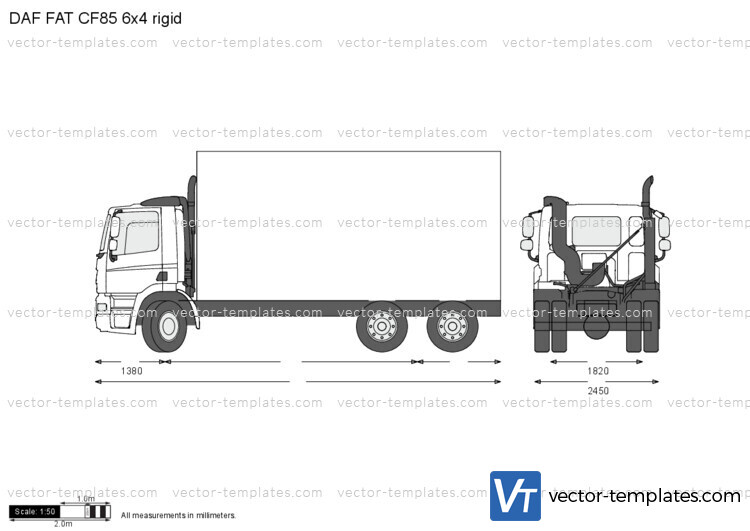 DAF FAT CF85 6x4 rigid