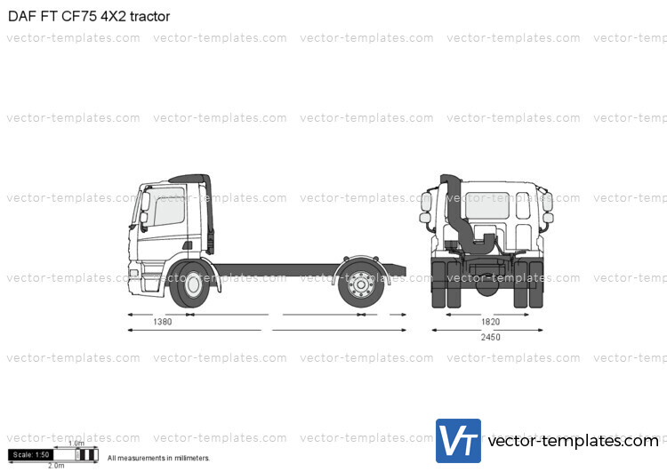 DAF FT CF75 4X2 tractor