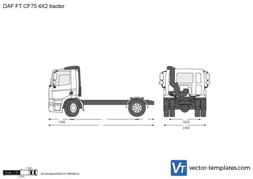 DAF FT CF75 4X2 tractor