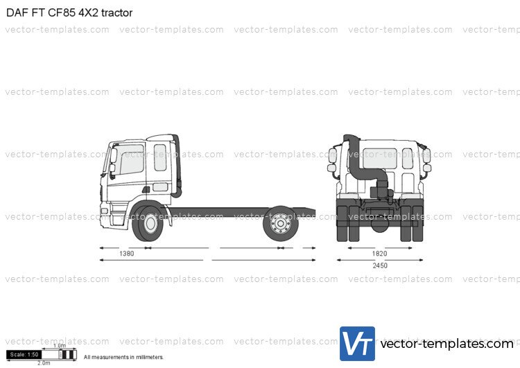 DAF FT CF85 4X2 tractor