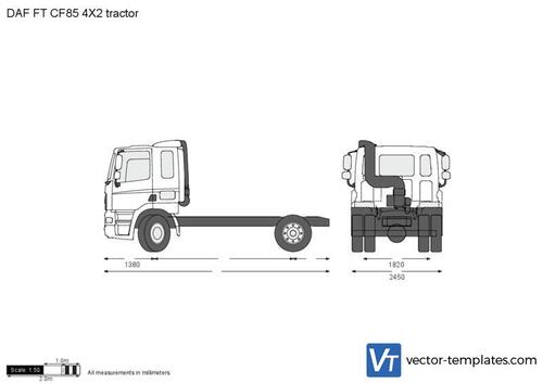 DAF FT CF85 4X2 tractor