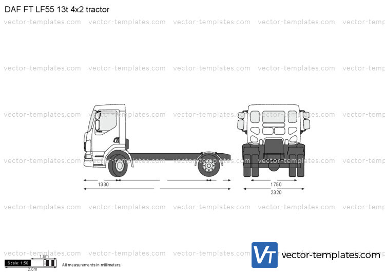 DAF FT LF55 13t 4x2 tractor