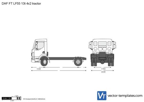 DAF FT LF55 13t 4x2 tractor