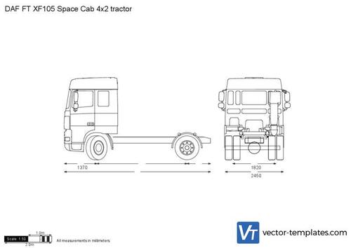 DAF FT XF105 Space Cab 4x2 tractor