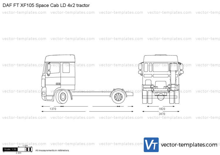 DAF FT XF105 Space Cab LD 4x2 tractor