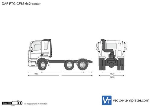 DAF FTG CF85 6x2 tractor