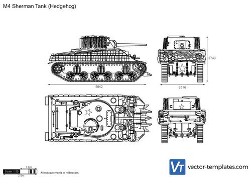 M4 Sherman Tank (Hedgehog) v2