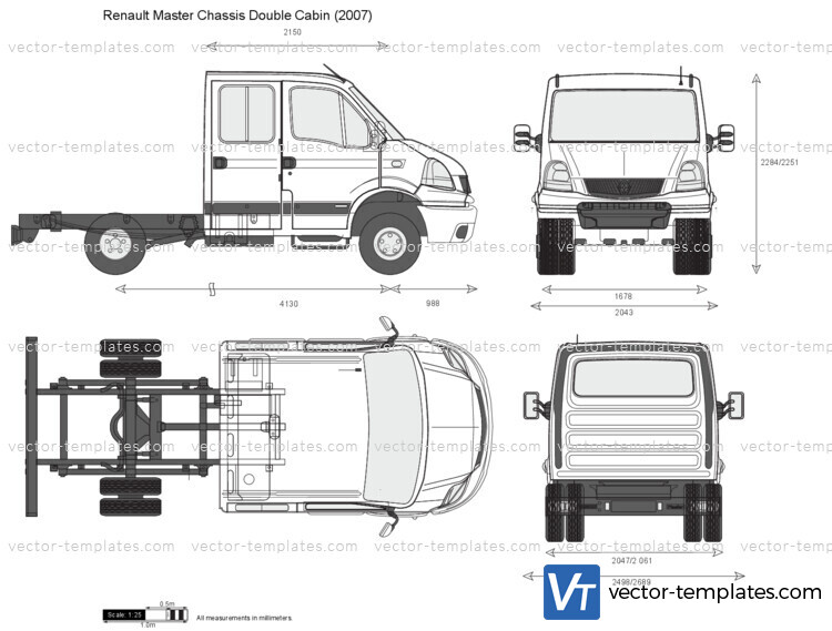 Renault Master Chassis Double Cabin