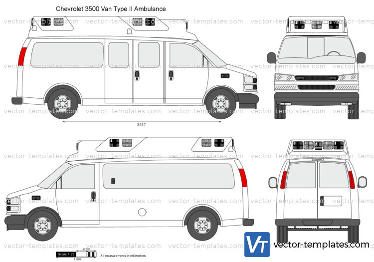 Chevrolet Express 3500 Van Type II Ambulance