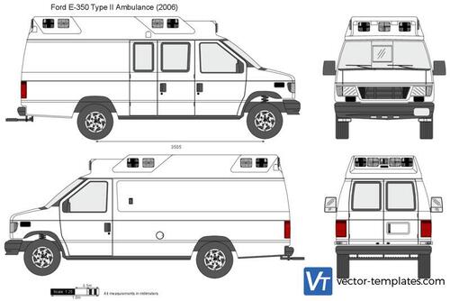 Ford E-350 Type II Ambulance