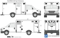 Ford E-350 Type III DR90 Ambulance