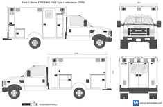 Ford F-Series F350 F450 F550 Type I Ambulance