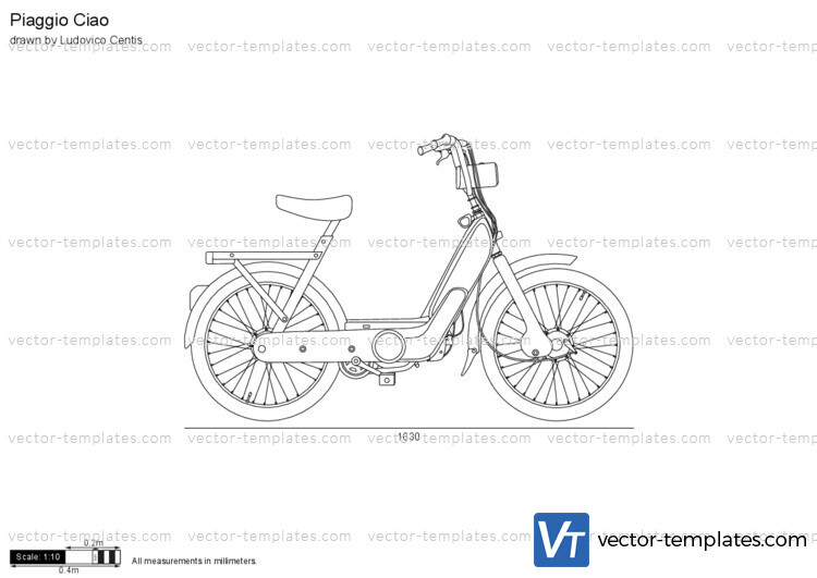 Templates - Motorcycles - Piaggio - Piaggio Ciao