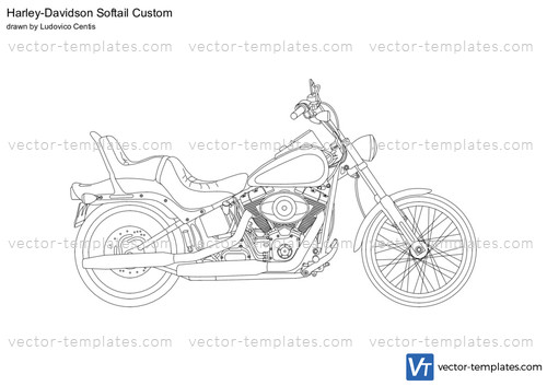 Harley-Davidson Softail Custom.