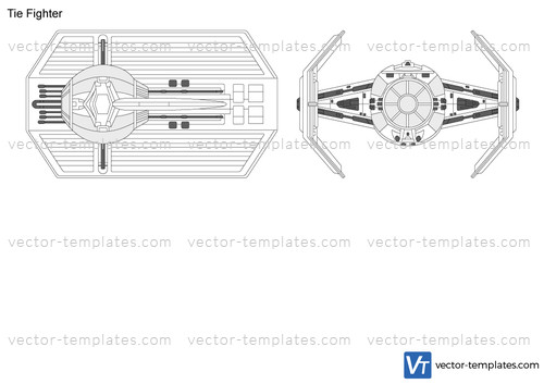 templates science fiction star wars imperial tie fighter